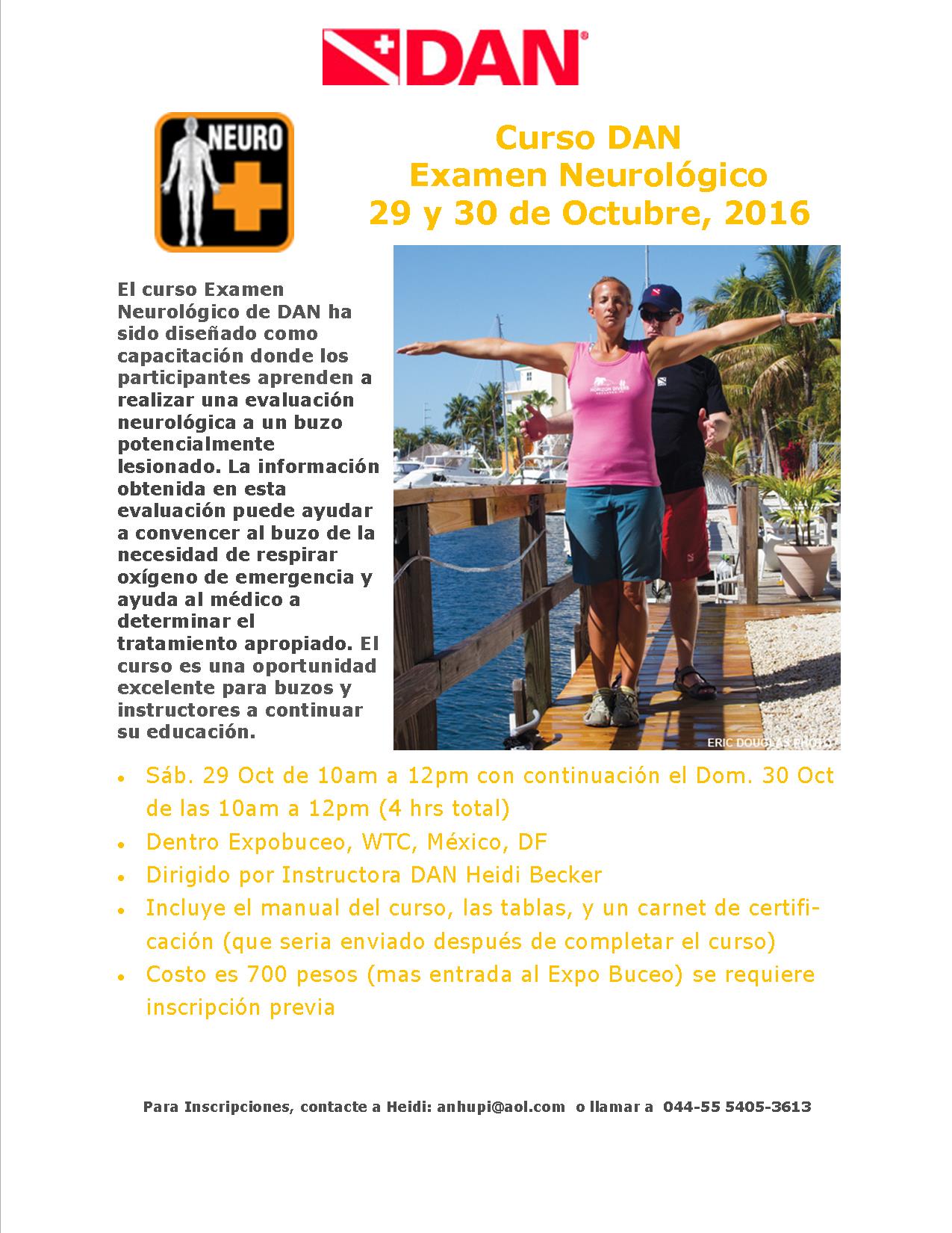 Expo Buceo Neuro Exam Course Promo 2016